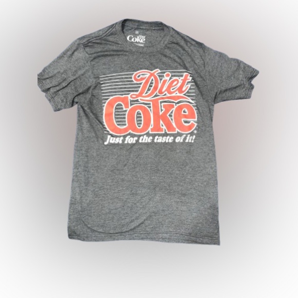 Diet Coke “Just for the Taste of It” Retro Graphic T-Shirt Gray (Size S)
